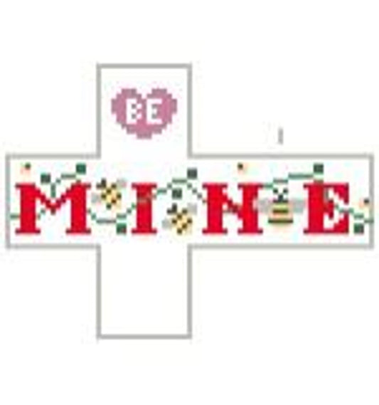 Kathy Schenkel Designs Be Mine Tiny Cube Needlepoint Canvas