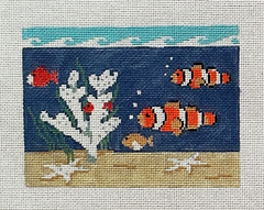 Kathy Schenkel Designs Clownfish Needlepoint Canvas