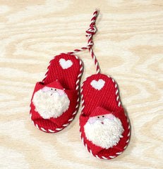 Kathy Schenkel Designs Santa Slippers Needlepoint Canvas