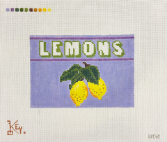 Key Point Canvases Vintage Lemons Needlepoint Canvas