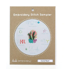 Kiriki Press Coral Reef Embroidery Stitch Sampler