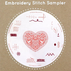 Kiriki Press Lace Heart Embroidery Stitch Sampler