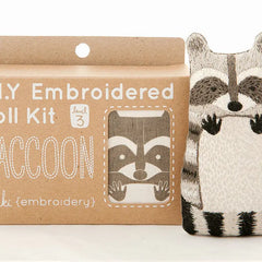 Kiriki Press Raccoon Doll Embroidery Kit