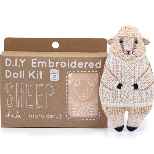 Kiriki Press Kiriki Press Sheep Doll Embroidery Kit