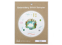 Kiriki Press Swan Embroidery Stitch Sampler
