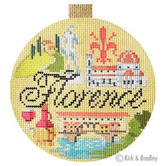 Bradley Needlepoint Company Travel Round - Florence Needlepoint Canvas