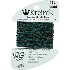 Rainbow Gallery Kreinik Braid #12 - 0085 Peacock