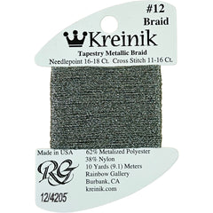 Rainbow Gallery Kreinik Braid #12 - 4205 Ironwood