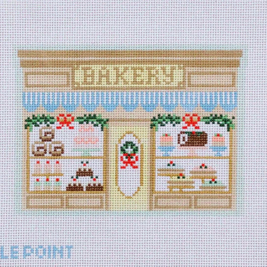 Le Point Studio Christmas Village Bakery Needlepoint Canvas