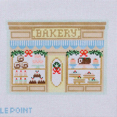 Le Point Studio Christmas Village Bakery Needlepoint Canvas