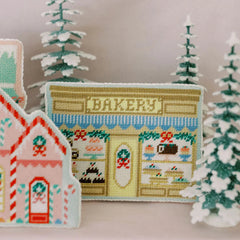 Le Point Studio Christmas Village Bakery Needlepoint Canvas