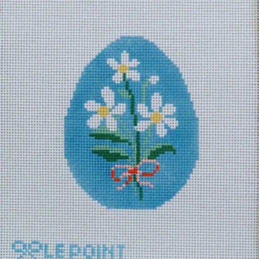 Le Point Studio Daisy Egg Needlepoint Canvas