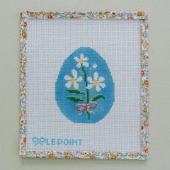 Le Point Studio Daisy Egg Needlepoint Canvas