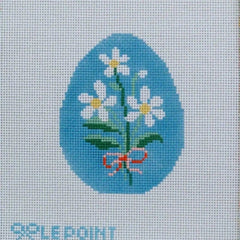 Le Point Studio Daisy Egg Needlepoint Canvas