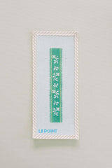 Le Point Studio French Ribbon Key Fob Needlepoint Canvas - Green