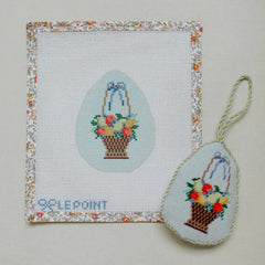 Le Point Studio Fruit Basket Egg Needlepoint Canvas