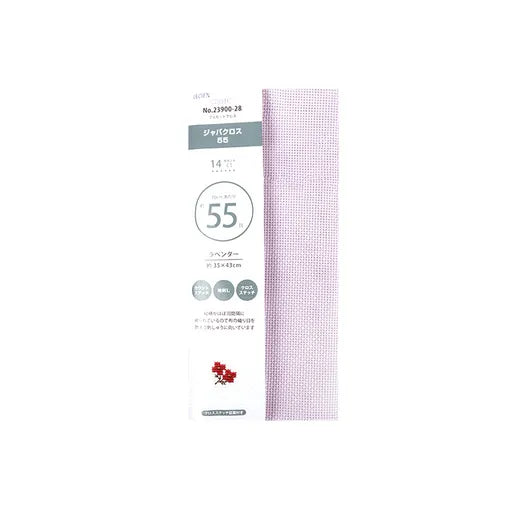 Lecien Cosmo 14 ct Aida Cloth - Lavender