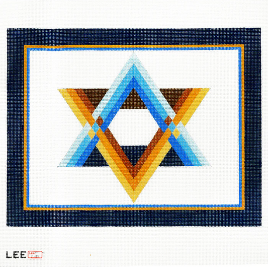 Lee's Needle Arts Geometric Gradiant Tallis Bag Needlepoint Canvas
