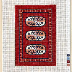 Lee's Needle Arts Red Medallions Needlepoint Canvas
