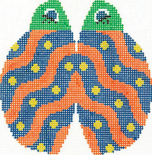 Lee's Needle Arts Squiggly Petite Lady Bug Needlepoint Canvas