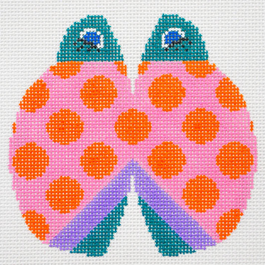 Lee's Needle Poka Dot Petite Lady Bug Needlepoint Canvas