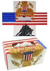 Leigh Designs Freedom Tissue Box Topper Needlepoint Canvas