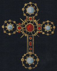 Leigh Designs Leo XIII Cross Needlepoint Canvas