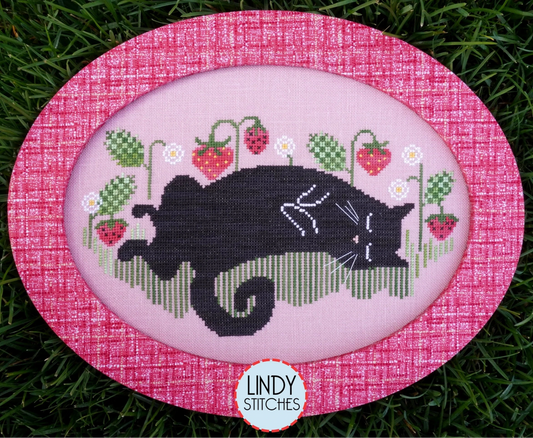 Lindy Stitches Strawberry Naps Cross Stitch Pattern