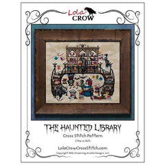Lola Crow The Haunted Library Cross Stitch Pattern