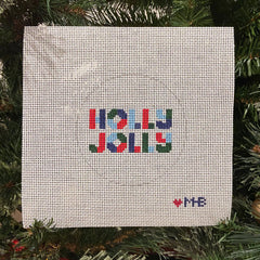 Love MHB Studio Holly Jolly Needlepoint Canvas