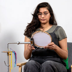 Lowery Workstands Carousel Silver Grey Thread Organizer