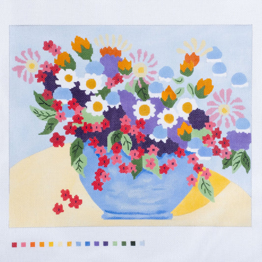 Changing Woman Designs Spring Flowers Needlepoint Canvas