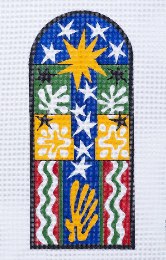 Changing Woman Designs Matisse Stained Glass Window Needlepoint Canvas