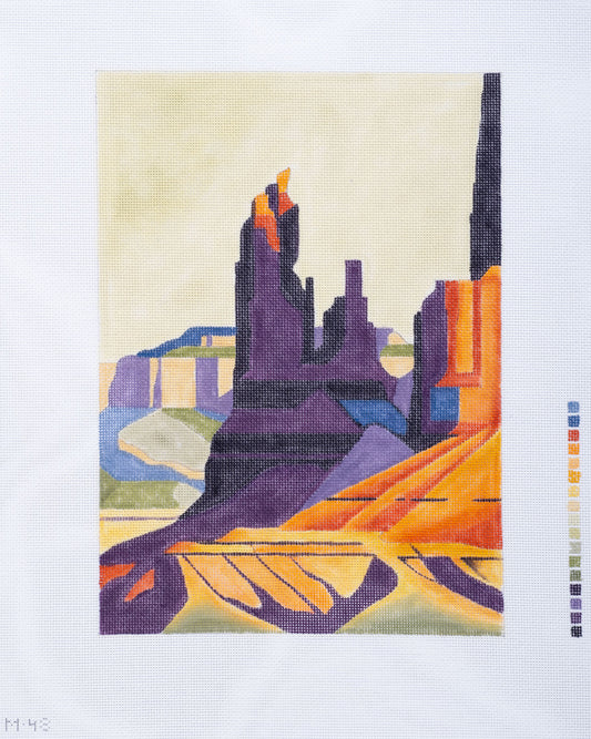 Changing Woman Designs Ed Mell Chinle Rocks Needlepoint Canvas