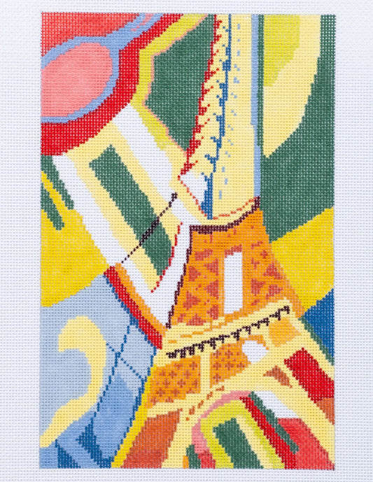 Changing Woman Designs Delaunay Eiffel Tower Needlepoint Canvas