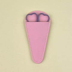 Matryoshka Doll Shop Vegan Leather Scissor Case - Pink