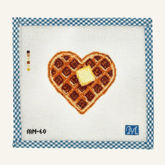 Maura Nolan Designs I Love You a Waffle Lot Needlepoint Canvas