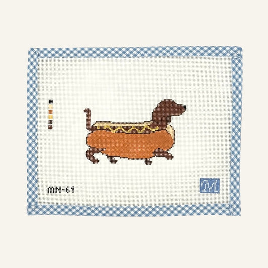 Maura Nolan Designs Hot Dog Needlepoint Canvas