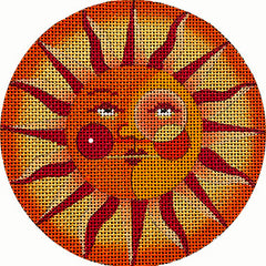 Melissa Shirley Designs Monocle Sun Ornament Needlepoint Canvas