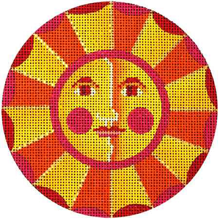 Melissa Shirley Designs Yellow Sun Needlepoint Canvas