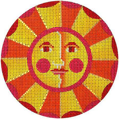 Melissa Shirley Designs Yellow Sun Needlepoint Canvas