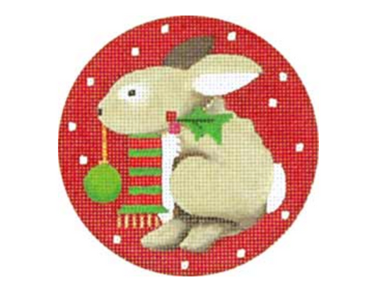 Melissa Shirley Designs Christmas Rabbit Needlepoint Canvas