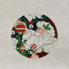 Melissa Shirley Designs Classic Santa Ornament Needlepoint Canvas