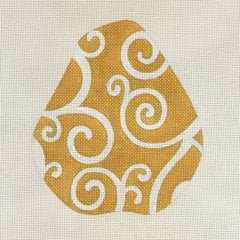 Melissa Shirley Designs Large Golden Pear Curly Cues Needlepoint Canvas