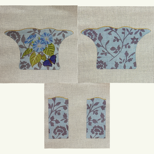 Melissa Shirley Designs Small Floral 3D Vase Needlepoint Canvas