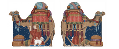 Melissa Shirley Designs Two Sided Nativity Camel Needlepoint Canvas
