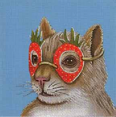 Melissa Shirley Designs Vicki Sawyer Strawberry Mask Needlepoint Canvas