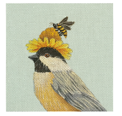 Melissa Shirley Designs Vicki Sawyer Bumble Bee Daisy Needlepoint Canvas