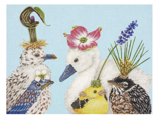 Melissa Shirley Designs Vicki Sawyer Spring Party Needlepoint Canvas