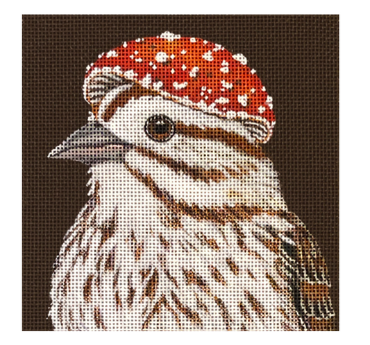 Melissa Shirley Designs Vicki Sawyer Will the Song Sparrow Needlepoint Canvas